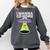 I Wanna Go Home Introvert UFO UAP Flying Saucer Trippy Alien Comfort Colors Sweatshirt Pepper