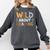 Wild About Reading Animal Bookworm Library Book Lover Reader Comfort Colors Sweatshirt Pepper