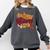 In My Wizard Era Groovy Bookish Fantasy Reader Book Lover Comfort Colors Sweatshirt Pepper