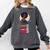 Woman And Books Stack Afro Girl Reading Lover Comfort Colors Sweatshirt Pepper