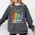Women Floral Book Big Fan Of Human Rights Liberal Protest Comfort Colors Sweatshirt Pepper