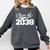 Women's Class Of 2038 Kid Adult Future Year Kindergarten Graduation Comfort Colors Sweatshirt Pepper