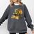 Women's Dragon Bookworm Reading Book Graphic Comfort Colors Sweatshirt Pepper