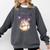 Women's Dungeon Crawler Carl Airbrushed Princess Donut Series Book Comfort Colors Sweatshirt Pepper Women's Dungeon Crawler Carl Airbrushed Princess Donut Series Book Comfort Colors Sweatshirt Pepper