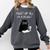 Women's First Of All I’m A Delight Cute Cat Books Coffee Humor Comfort Colors Sweatshirt Pepper