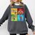 Wrestling Comic Book Wrestler Mexican Lucha Libre Mask Comfort Colors Sweatshirt Pepper