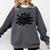Yk2 Grunge Scary Cat With Tail Tomboy 90s Nostalgia Indie Premium Tri-Blend Comfort Colors Sweatshirt Pepper