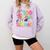100th Day Of School Teacher Books 100 Days Of School Women Comfort Colors Sweatshirt Crimson