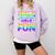 80's Girls Just Wanna Have Fun Nostalgia 1980s Style Premium Tri-Blend Comfort Colors Sweatshirt Crimson