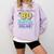 80s Nostalgia Retro Humor So Glad I Grew Up In The 80s Comfort Colors Sweatshirt Crimson