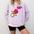 90’s Ring Retro Nostalgia Colorful Throwback Comfort Colors Sweatshirt Crimson