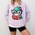Adorable Book Lover Humming Bird With Reading Glasses Cute Comfort Colors Sweatshirt Crimson