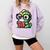 Adorable Book Lover Iguana With Reading Glasses Cute Comfort Colors Sweatshirt Crimson