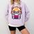 Adorable Book Lover Persian Cat With Reading Glasses Cute Comfort Colors Sweatshirt Crimson