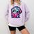 Adorable Book Lover Robot With Reading Glasses Cute Comfort Colors Sweatshirt Crimson