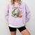Audiobook Girlie Headphones Book Tea Love Comfort Colors Sweatshirt Crimson