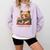Bear Reading Book Glasses Library Zoo Teacher School Animal Comfort Colors Sweatshirt Crimson