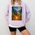 Bigfoot And Alien Reading Books Campfire Halloween Comfort Colors Sweatshirt Crimson