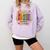 Boho Floral Book Big Fan Of Human Rights Liberal Protest Comfort Colors Sweatshirt Crimson