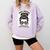 Book Lover What Happens At Book Club Stays Messy Bun Girls Comfort Colors Sweatshirt Crimson