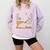 Book Lover Moonlight Reading Scene Night Comfort Colors Sweatshirt Crimson