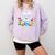 Book Lover Reading Penguin Comfort Colors Sweatshirt Crimson