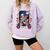 Book Lover Tarot Card The Reader Mystic Skeleton Comfort Colors Sweatshirt Crimson