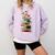 Book Stack With Flowers Reading Lover Bookish Comfort Colors Sweatshirt Crimson