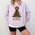 All Booked For Christmas Book Tree Book Lover Teacher Comfort Colors Sweatshirt Crimson