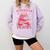 All Booked For Valentine Books Lover Teacher Floral Comfort Colors Sweatshirt Crimson