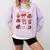 All Booked For Valentine Coquette Bow Girl Women Teacher Comfort Colors Sweatshirt Crimson All Booked For Valentine Coquette Bow Girl Women Teacher Comfort Colors Sweatshirt Crimson