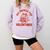 All Booked For Valentines Bow Heart Book Lover Valentine Day Comfort Colors Sweatshirt Crimson