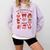 All Booked For Valentine's Day Book Lover Bookworm Bookish Comfort Colors Sweatshirt Crimson