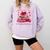All Booked Valentine's Girly Teacher Coquette Love Comfort Colors Sweatshirt Crimson