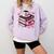 All Booked For Valentine's Teacher Coquette Bow Coffee Book Comfort Colors Sweatshirt Crimson