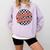 Bookish Baddie Retro Aesthetic Typography Comfort Colors Sweatshirt Crimson