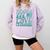 Books Are My Love Language Retro Book Quote Comfort Colors Sweatshirt Crimson