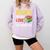 Books Are My Love Language Stack Comfort Colors Sweatshirt Crimson