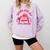 Books Are My Love Language Valentine Book Lover Comfort Colors Sweatshirt Crimson