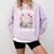 Too Many Books Not Enough Time Skeleton Flowers Reader Comfort Colors Sweatshirt Crimson