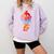 Books Reading Ice Cream Comfort Colors Sweatshirt Crimson