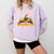 Books Tea Repeat Comfort Colors Sweatshirt Crimson