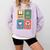 Books Yarn Coffee Repeat Crocheting Comfort Colors Sweatshirt Crimson