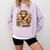 Bookworm Cute Highland Cow Reading Book Comfort Colors Sweatshirt Crimson