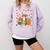 Cat Fall In Love With Reading Book Lover Autumn Comfort Colors Sweatshirt Crimson