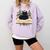 Cat On Open Book Mushrooms Ferns Dark Academia Comfort Colors Sweatshirt Crimson