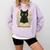 Cat Reading Book Flowers Comfort Colors Sweatshirt Crimson