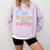 Cats Books And Coffee Comfort Colors Sweatshirt Crimson