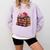 Chapter 67 Floral Book Stack Comfort Colors Sweatshirt Crimson