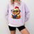 Chicken Reading a Book Farm Animal Chick Comfort Colors Sweatshirt Crimson